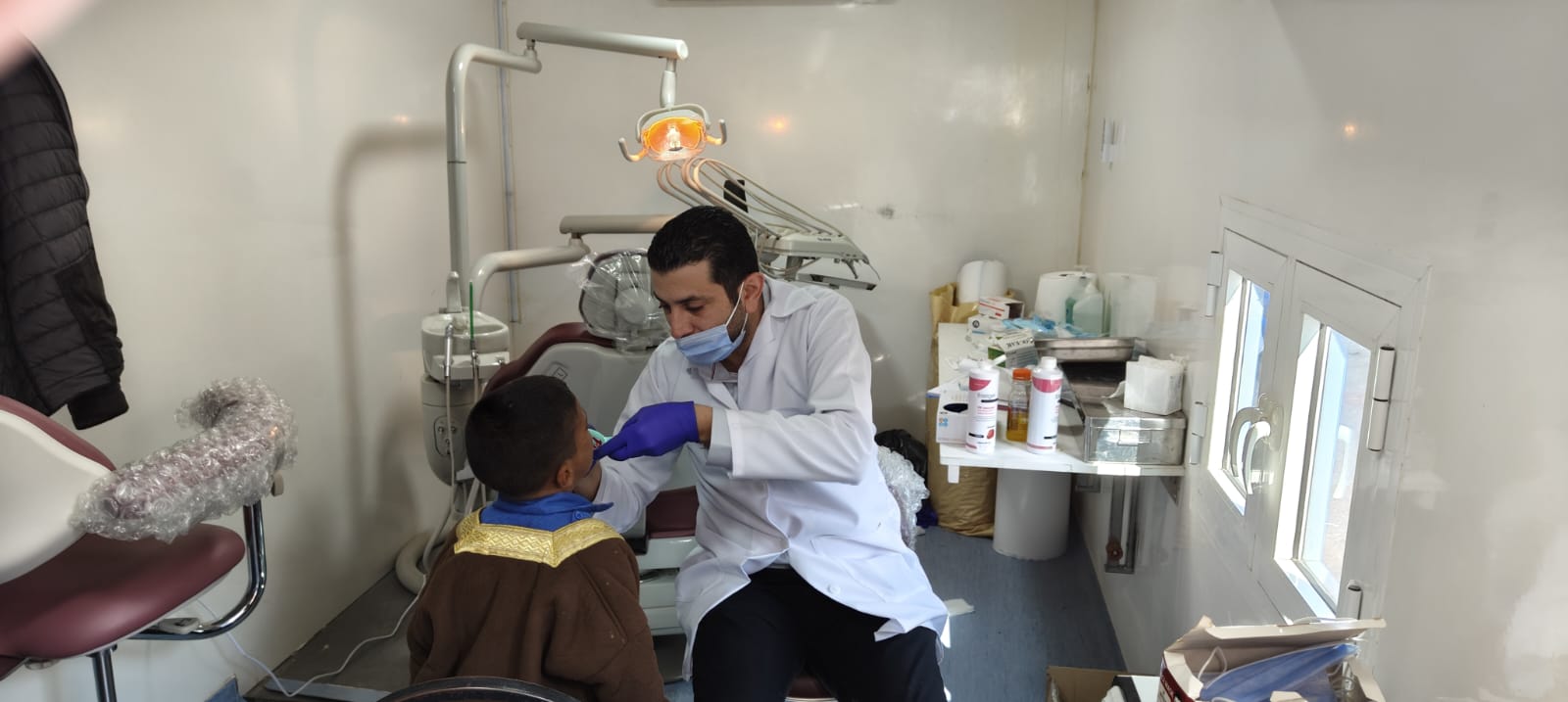 Children visit in Madaba